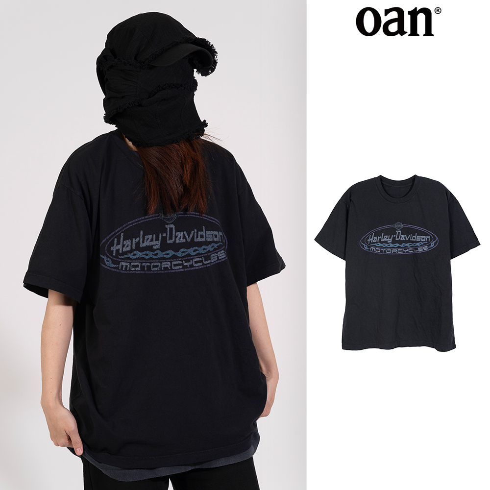 【oan】Dakar Motor Harley Short Sleeve T-Shirt