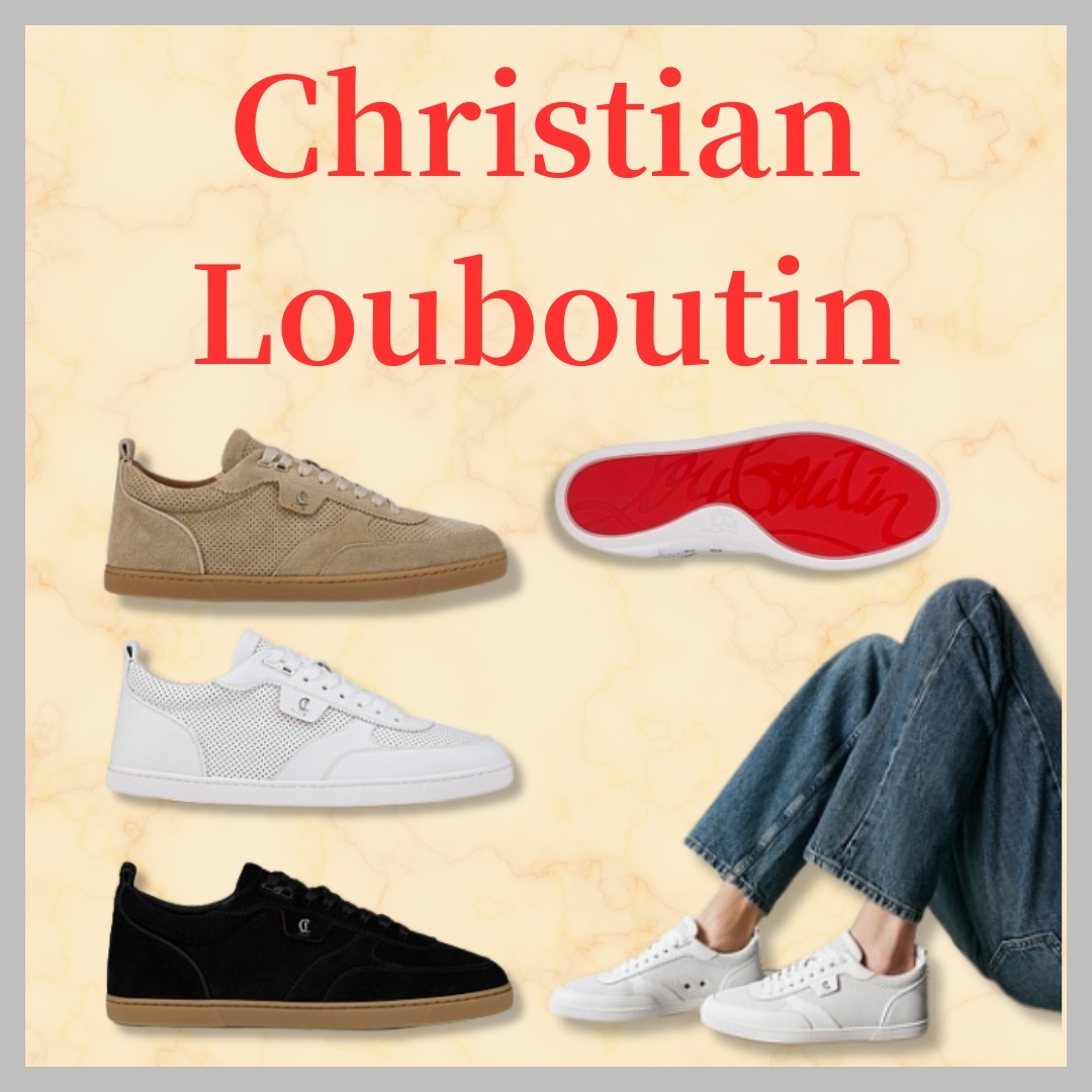 ChristianLouboutinロートップスニーカー Tutti Rui ロゴ レザー
