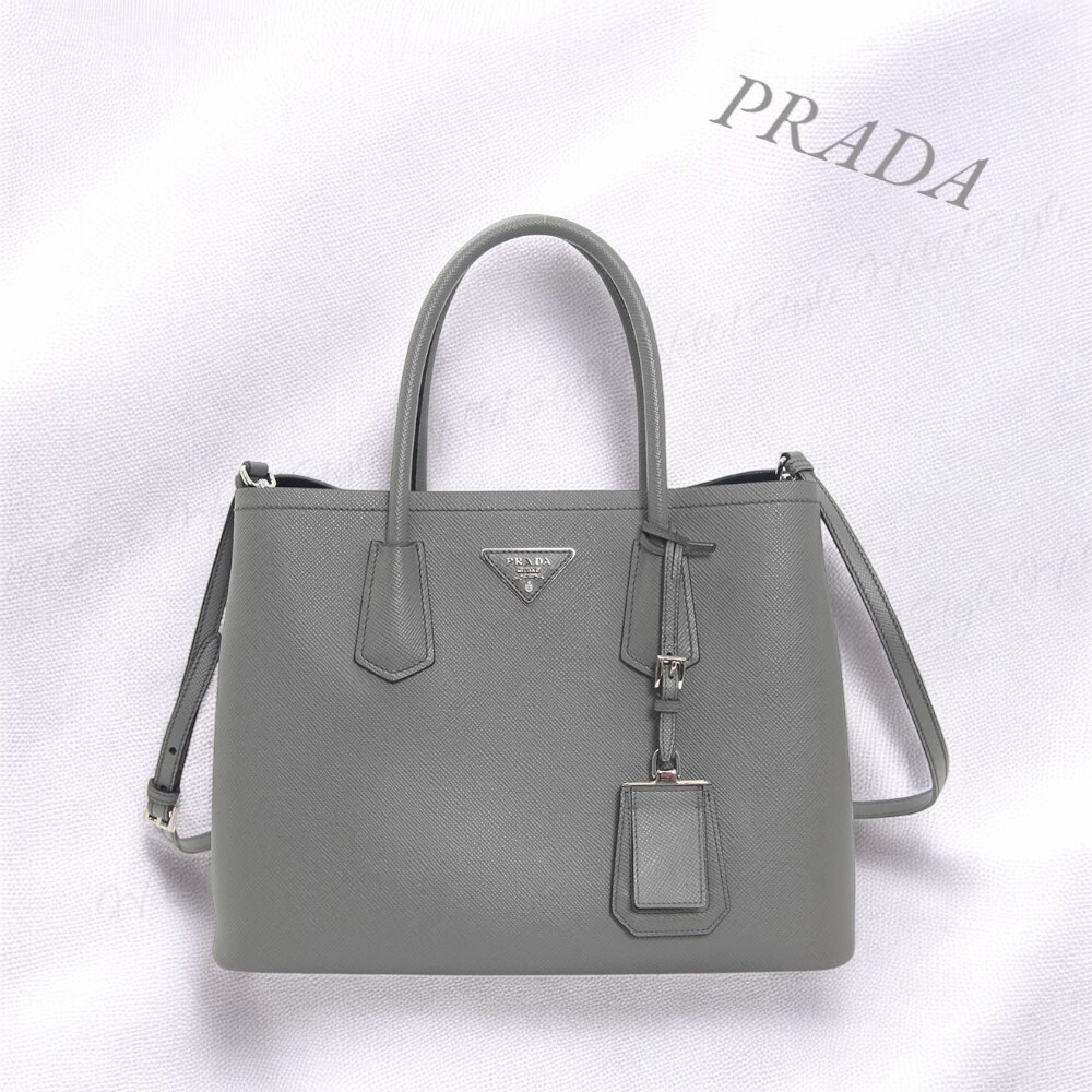 【PRADA】サフィアーノ ミディア トート ショルダーバッグ