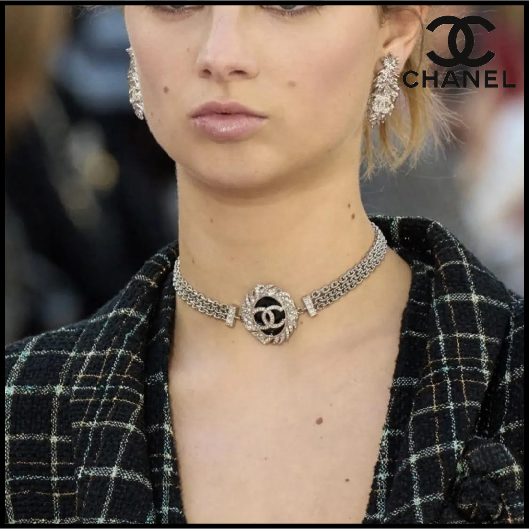 【コーデを華やかに♪】新作 CHANEL チョーカー シルバー