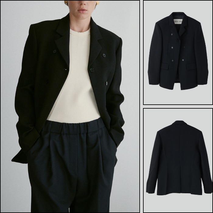 ☆24FW☆ツイストツイルウールテーラードジャケット/RECTO☆