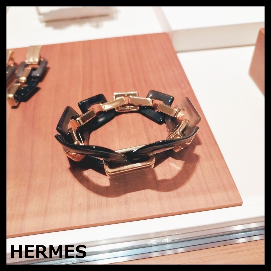 HERMES エルメス ブレスレット エキュイエール メタリック