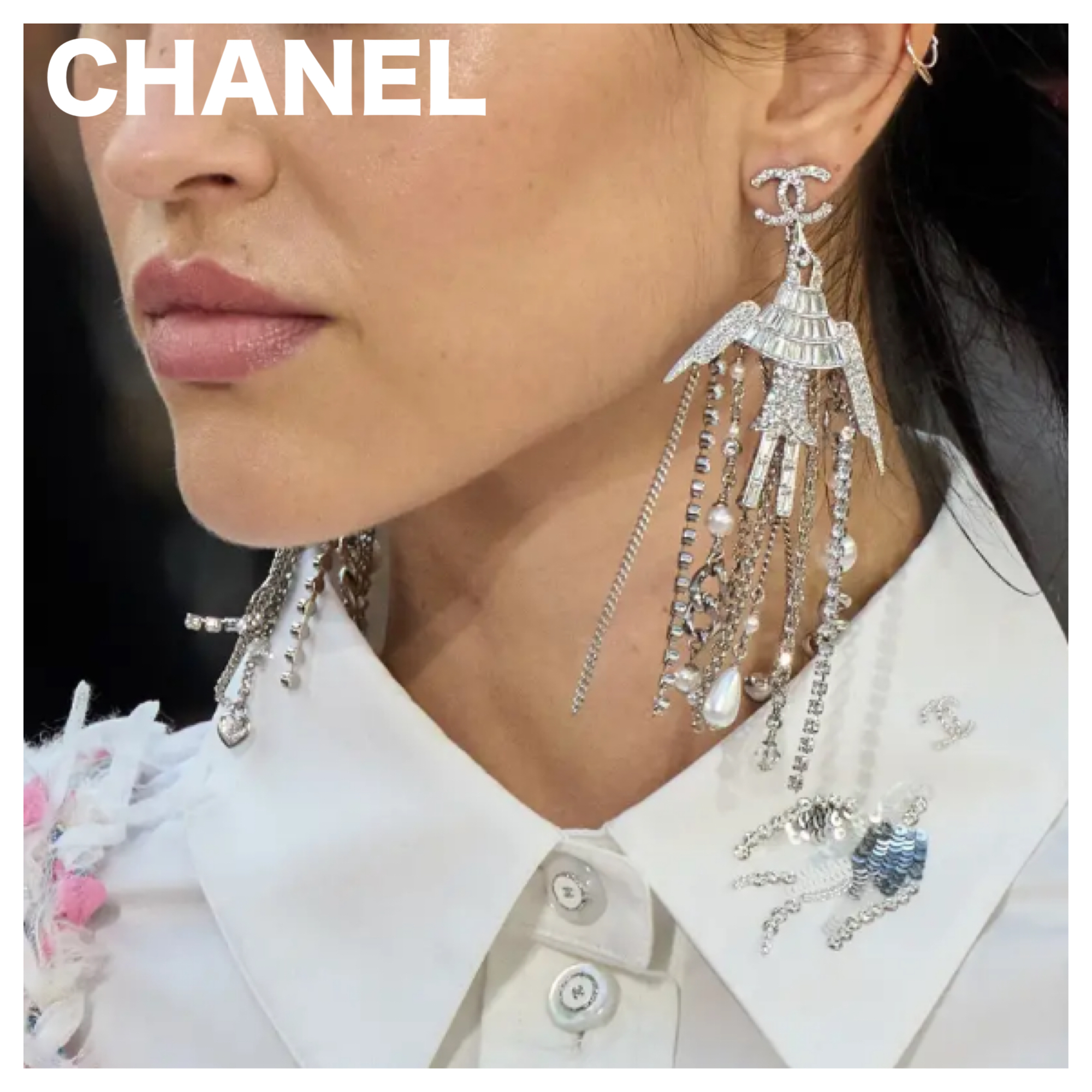 【お洒落なバードモチーフ♡】CHANEL ピアス