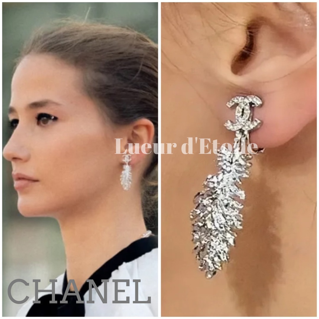 【心惹かれるデザイン★】CHANEL スタッズピアス CCロゴ