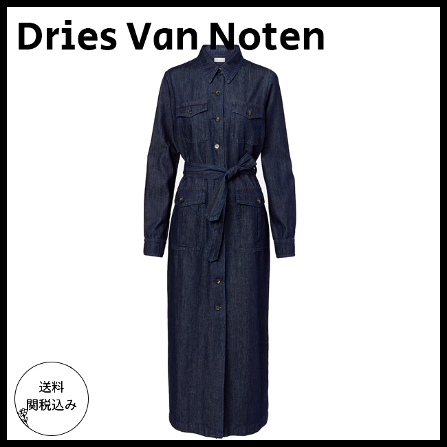 送料関税込【Dries Van Noten】デニムシャツドレス