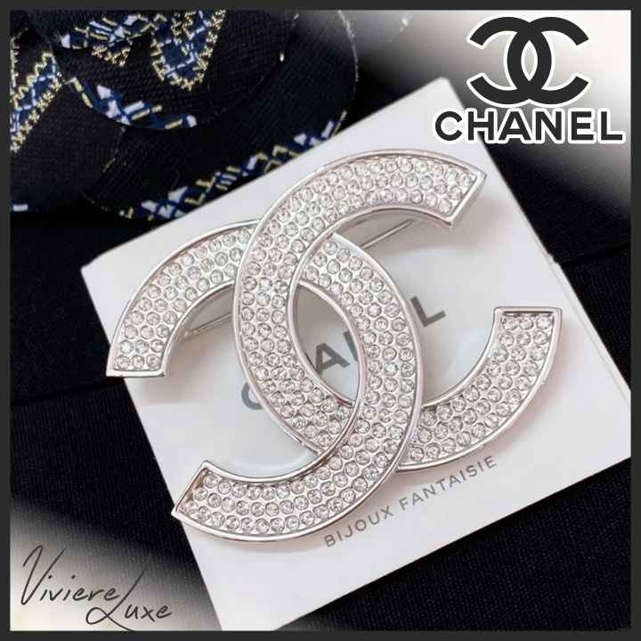 *冬コーデに華やかさをプラス*【CHANEL】ブローチ シルバー