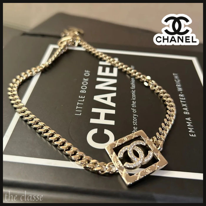 【程よい存在感♪】CHANEL ココマーク チョーカー チェーン