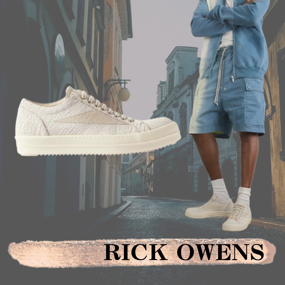 RICK OWENS☆関税込み☆スエードトリム デニム スニーカー
