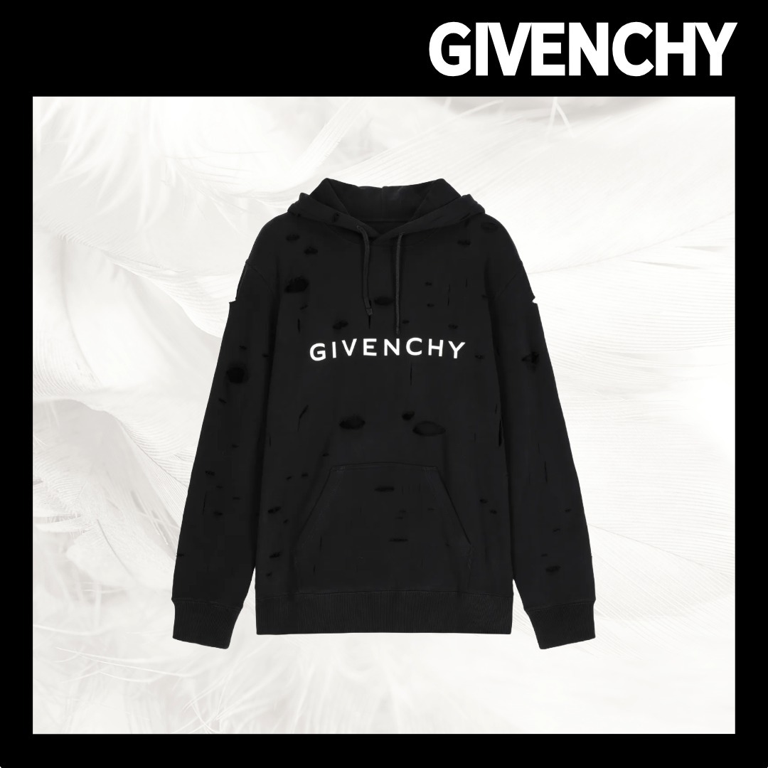 【GIVENCHY】Destroyed Melton Hood/追跡可能/全国送料無料