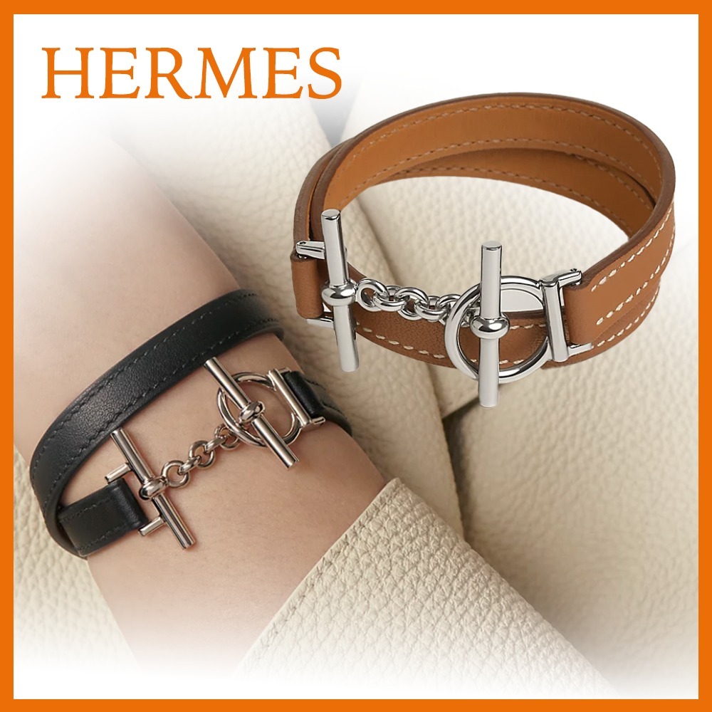 【エレガント☆】Hermes Double Tour ブレスレット