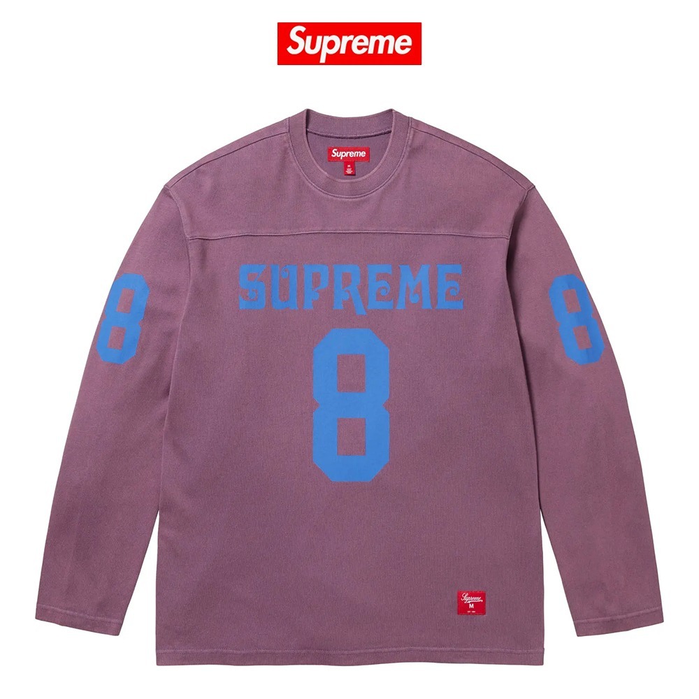 【Supreme】 Affiliated L/S Football Top Dusty Purple - 25SS