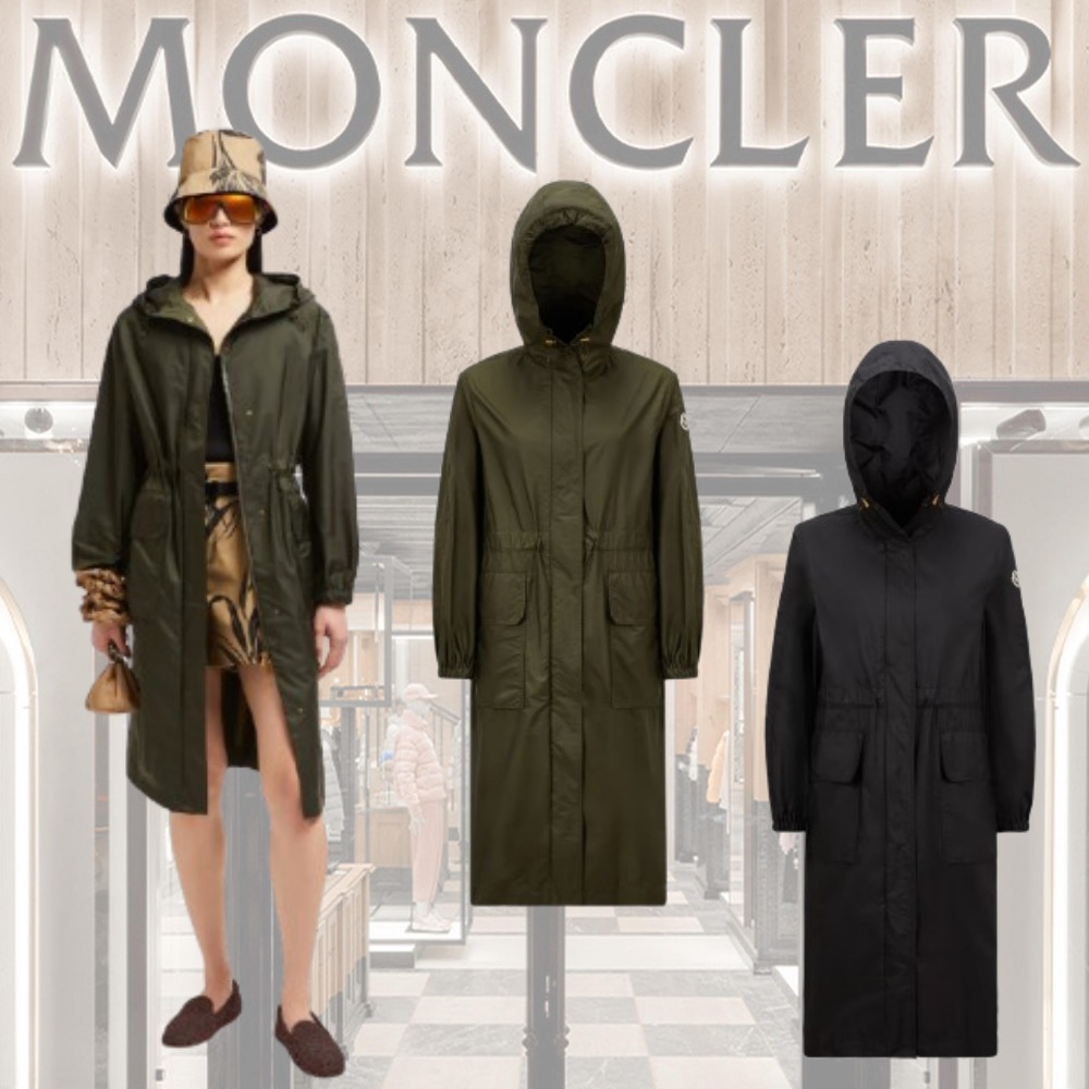 【MONCLER】Impermeabile con cappuccio Hiengos★レインコート