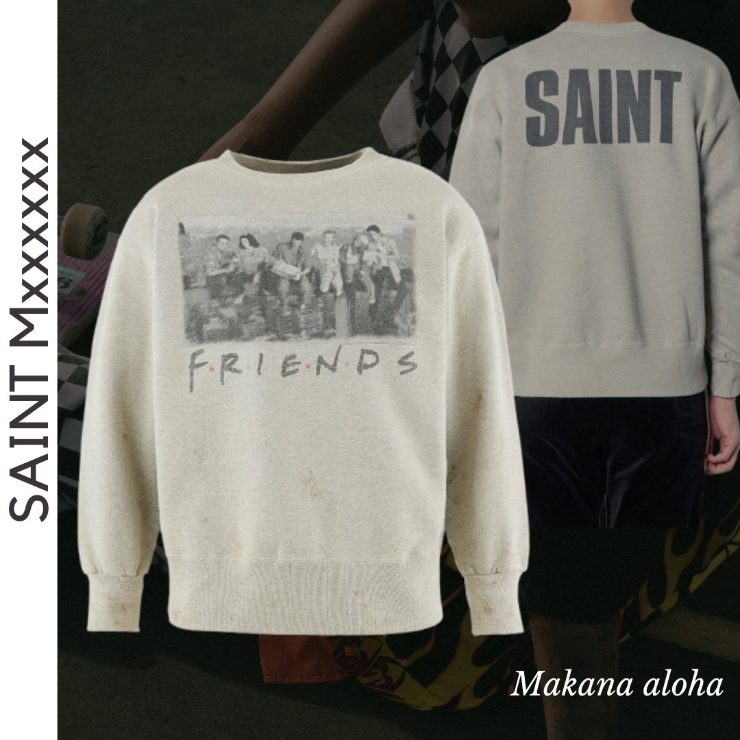 注目ブランド！【Saint Mxxxxxx】FRD_CREW N SWEAT FRIENDS