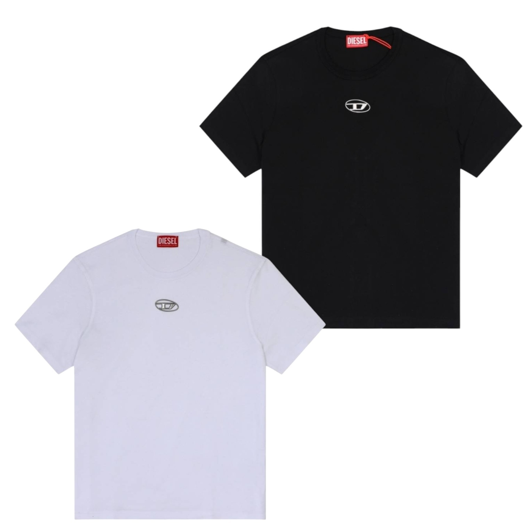 《DIESEL》メタリック ロゴ 半袖Tシャツ