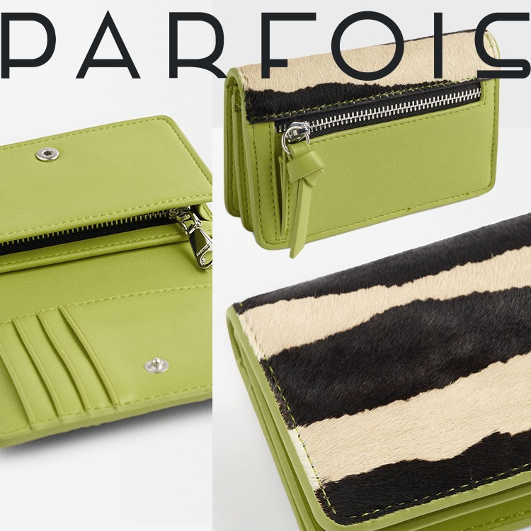 大人おしゃれ★コンパクト財布★ハラコレザー財布★PARFOIS