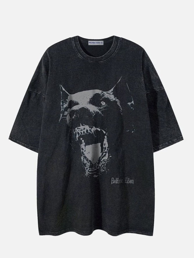 《Aelfric Eden》ケルベロス ウォッシュド Tシャツ