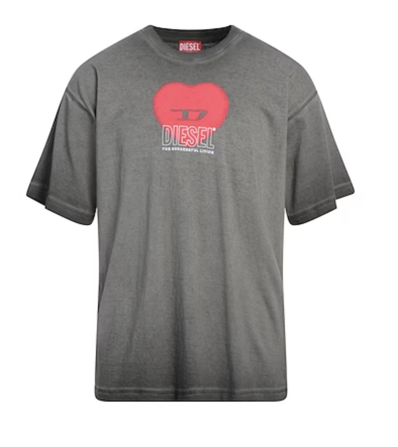《DIESEL》ロゴ クルーネック Tシャツ 半袖