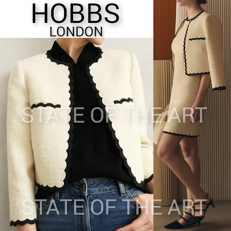 限定【HOBBS LONDON】英国発 Laskett ブークレ ジャケット