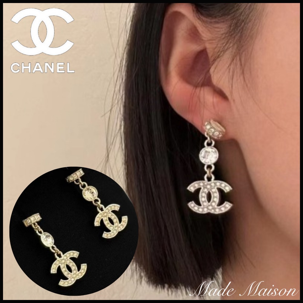 【キラキラで上品♪】CHANEL ピアス ココマーク