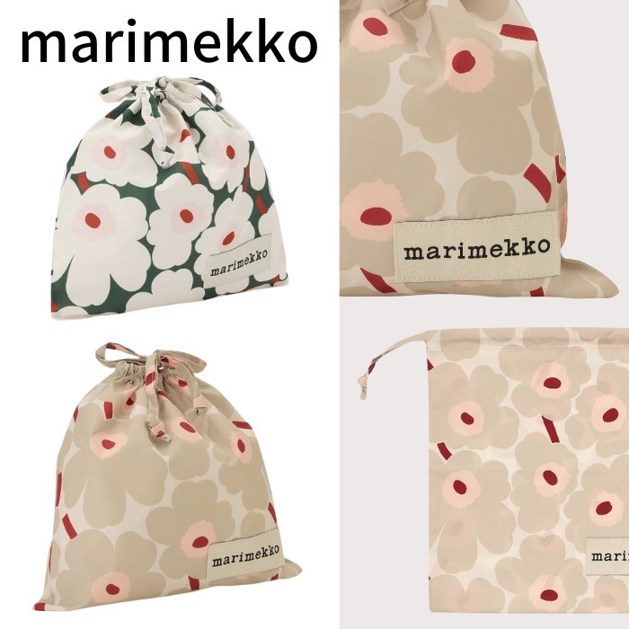 限定品【マリメッコ】Mini Unikko All Purpose Bag 巾着 ポーチ