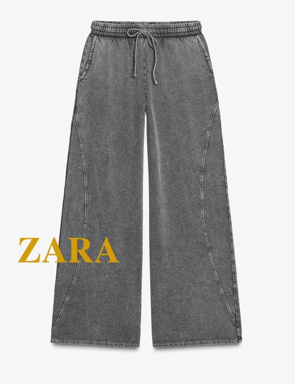 ☆ドイツ発*ZARA*新作*ウォッシュドワイドスウェットパンツ/DG☆
