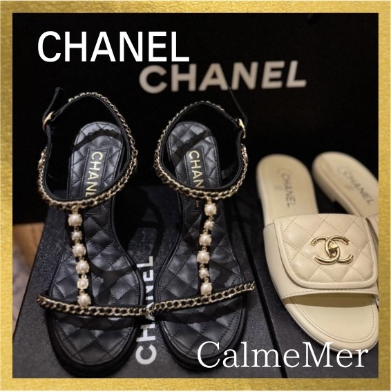 【CHANEL】25SS 新作！ ☆ パール サンダル ☆