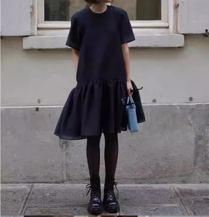 半袖 デイリー ワンピース ドレス
