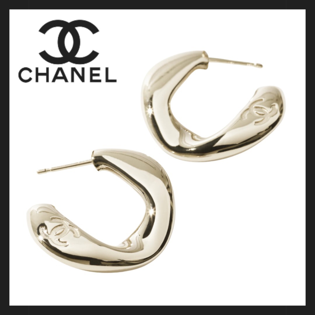 【タイムレスな美しさ＊】CHANEL フープピアス ゴールド 25SS