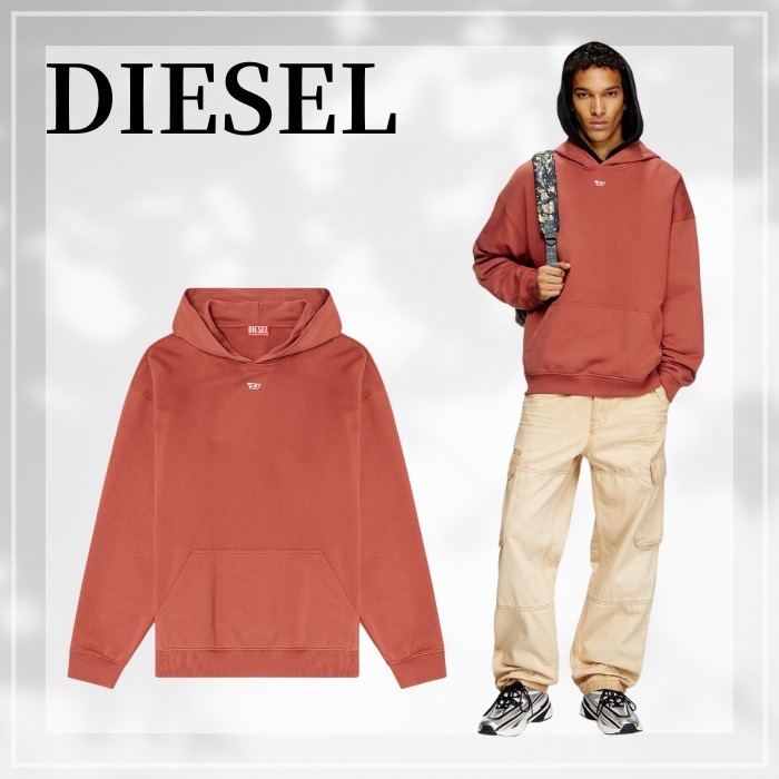 DIESEL s-boxt-hood-d プルオーバーパーカー カンガルーポケット