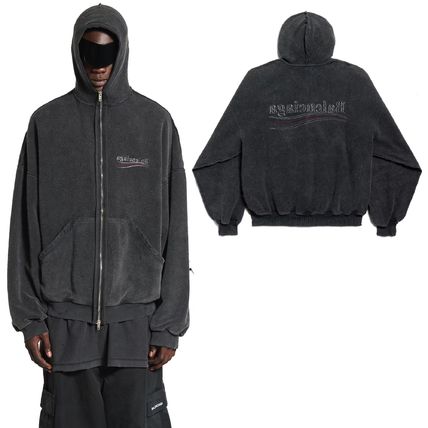 ジップ M BALENCIAGA(バレンシアガ) パーカー・フーディ(メンズ