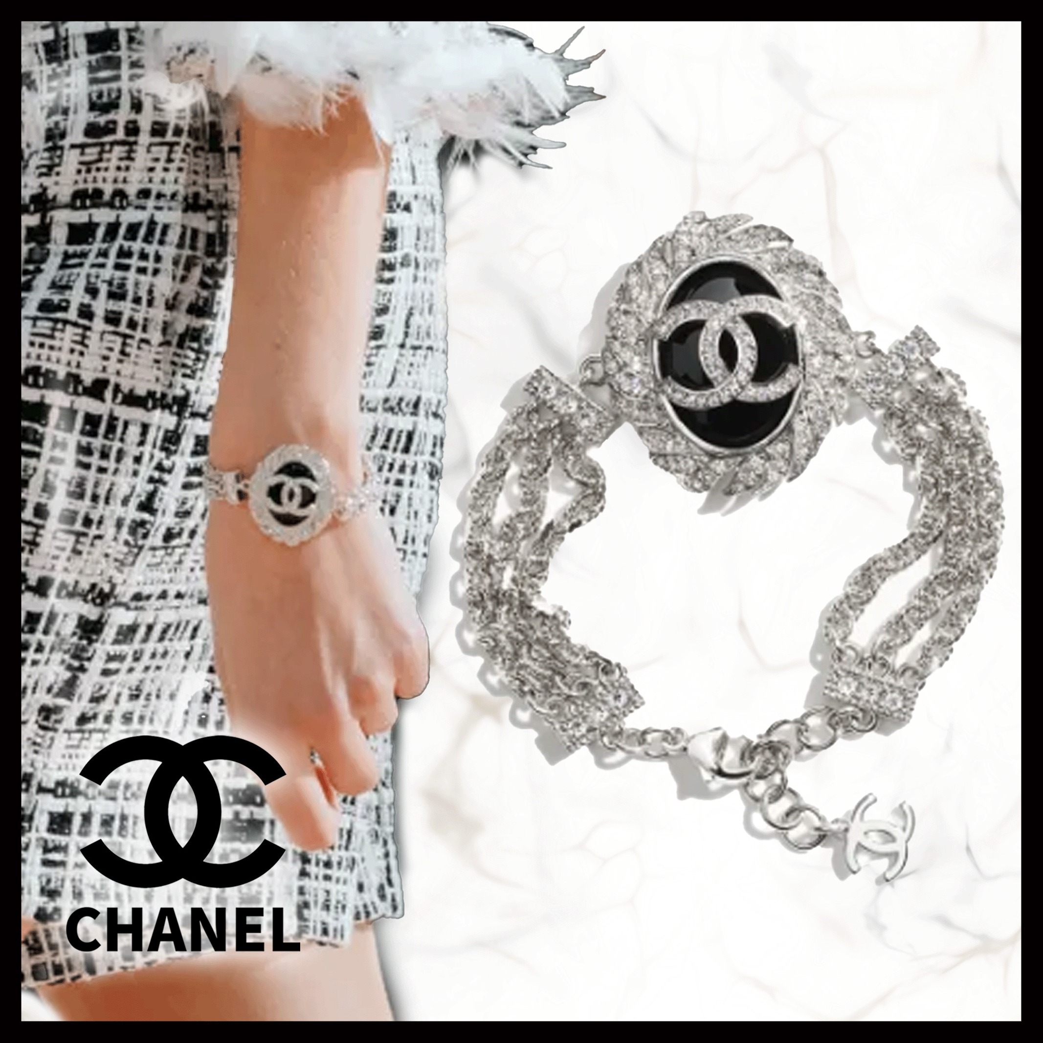 【CHANEL】存在感抜群★25ss CCロゴ ブレスレット