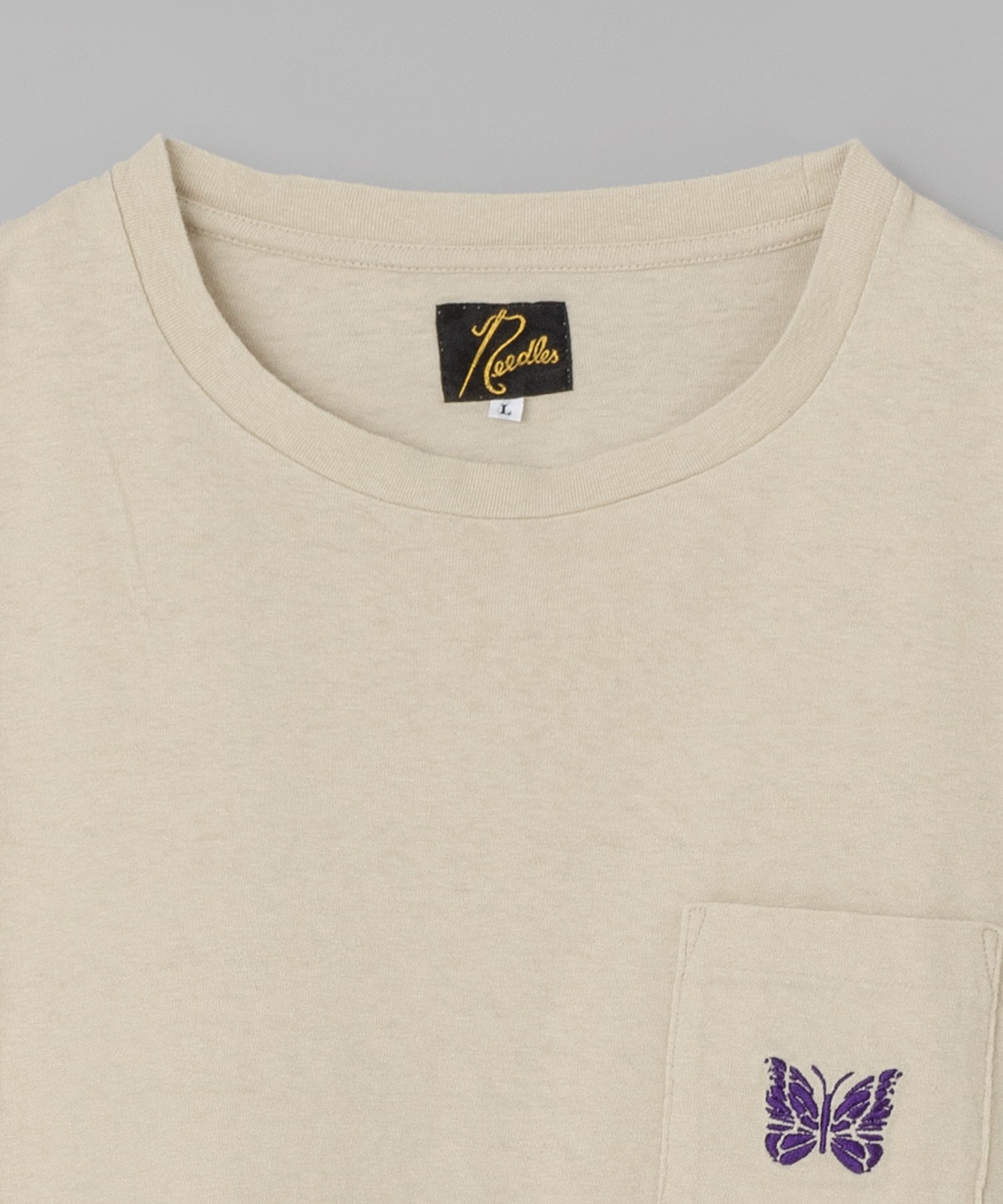 BTS愛用《NEEDLES》コットン 胸ポケット S/S TEE.