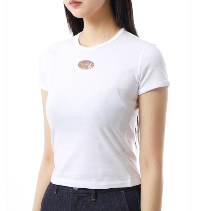 《DIESEL》ディーゼル / T-UNCUTIE オーバルD Tシャツ ＝2色＝
