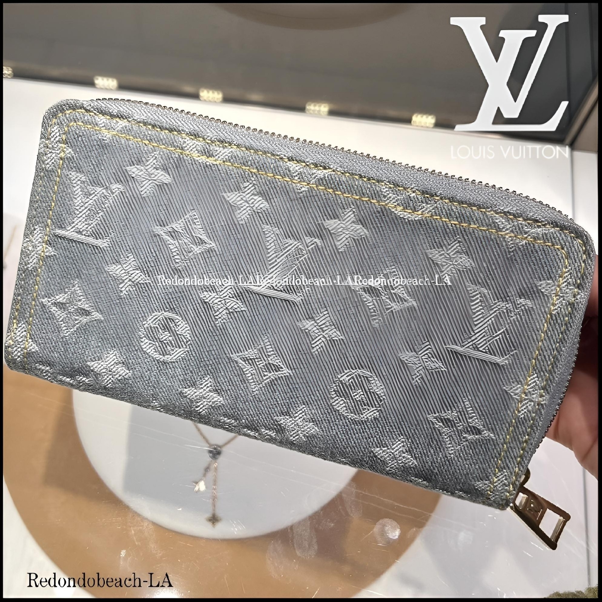【希少★ウォッシュドグレー】LOUIS VUITTON★ZIPPY★長財布