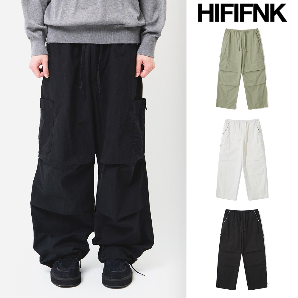【HI FI FNK】Lei Stud Wide Pants