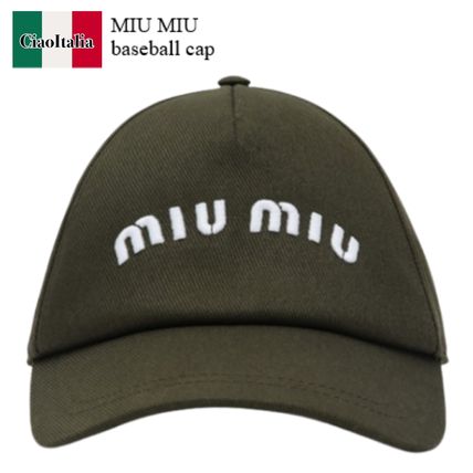 ストラップ MiuMiu(ミュウミュウ) 帽子(レディース) - 海外通販