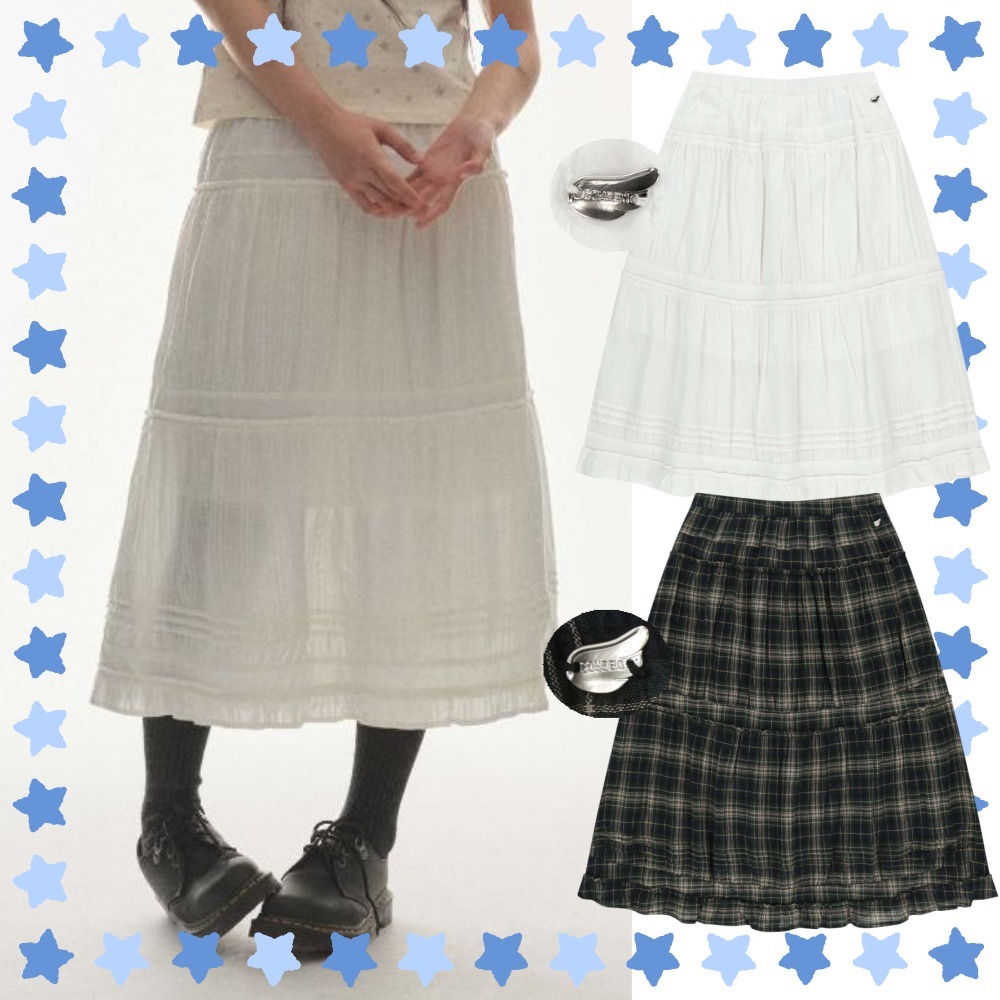 COYSEIO★スカート★韓国★人気★SHIRRING MIDI SKIRT 2色