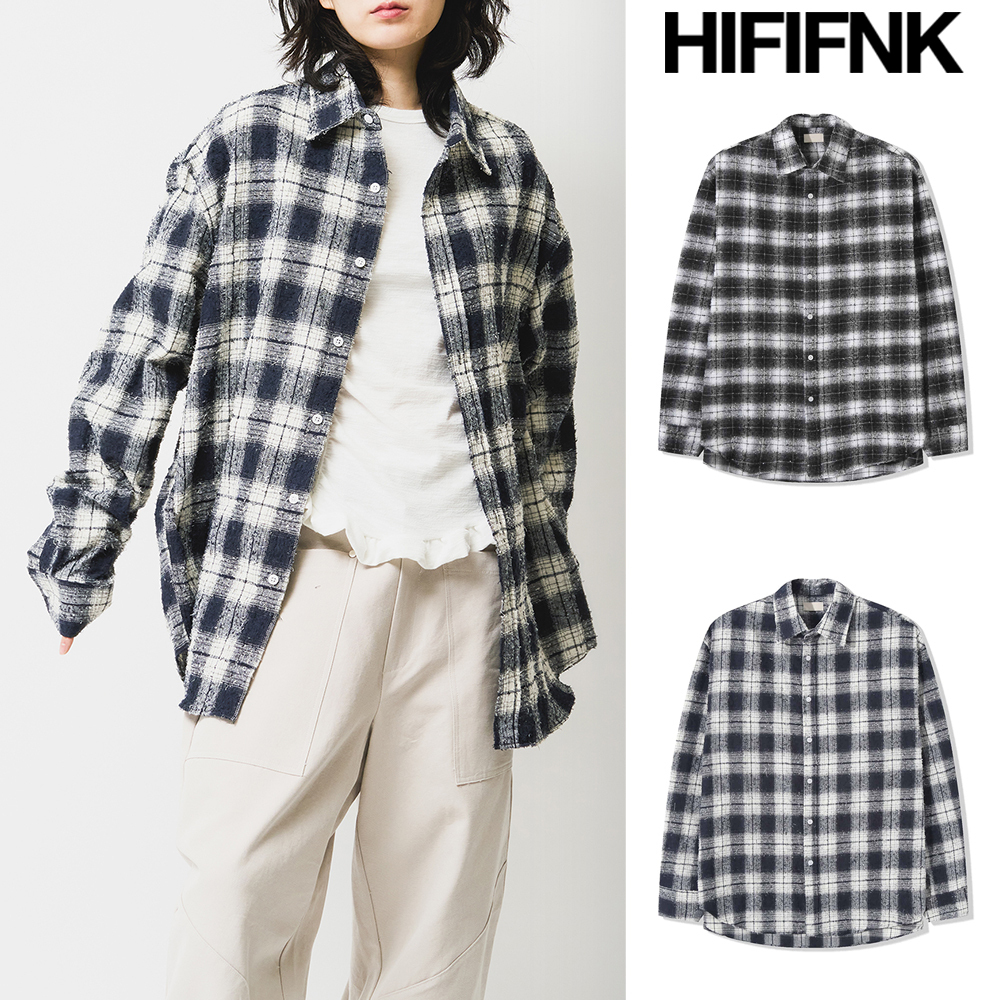 【HI FI FNK】Are Over Checked Shirt
