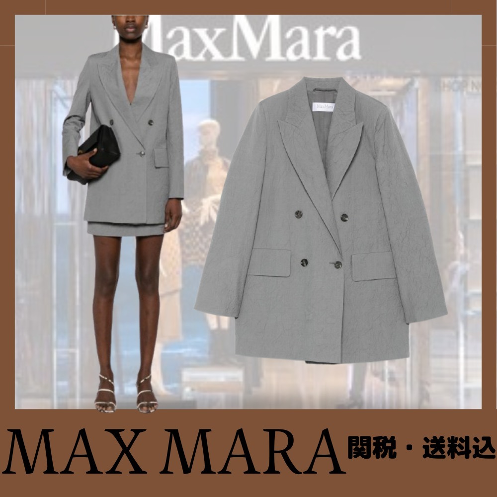新作☆【Max Mara】ダブルブレストウールジャケット