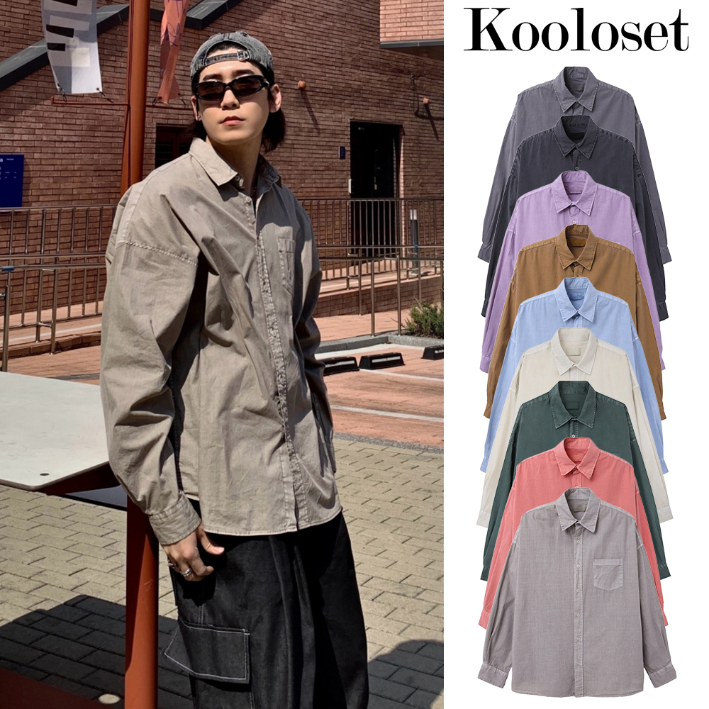 【KOOLOSET】Pigment Vintage Shirt