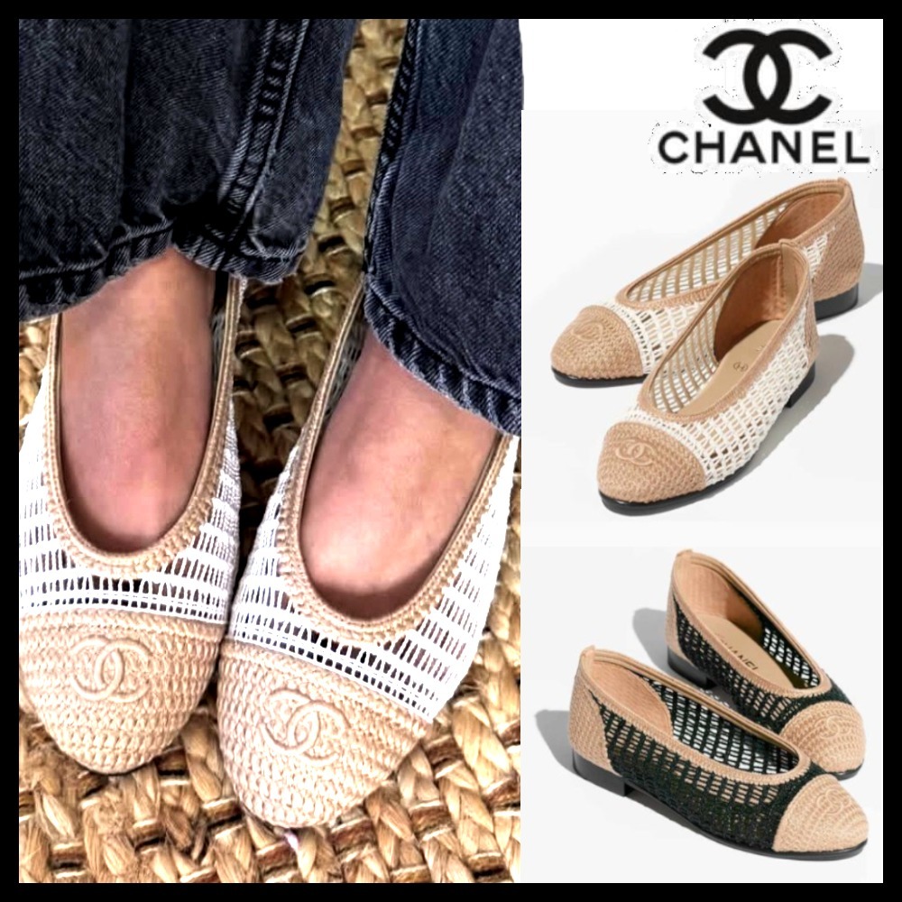 【シンプルかつ上品♪】CHANEL バレリーナ フラット