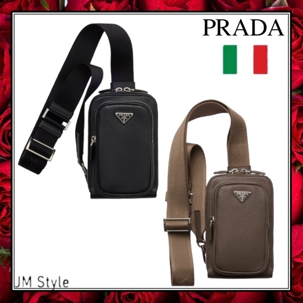 直営店●PRADA●レザースマートフォンケース