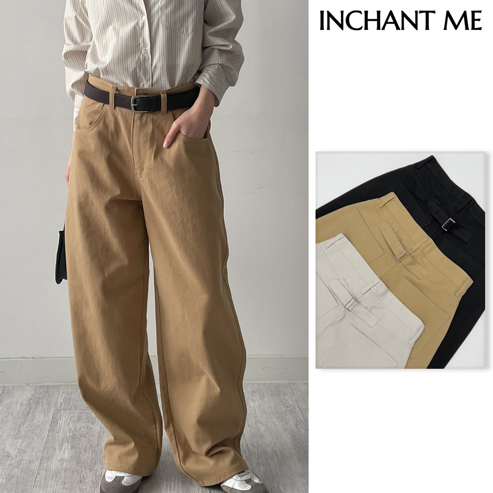 【INCHANT ME】[unisex] Shinchibaek Cotton Wide Pants