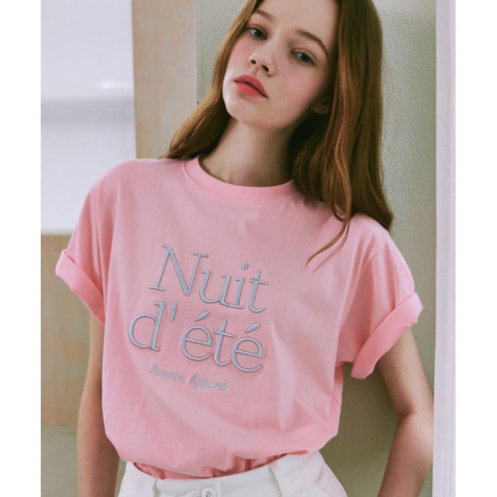 ◆RONRON◆ NUIT D ETE T SHIRT SOFT PINK
