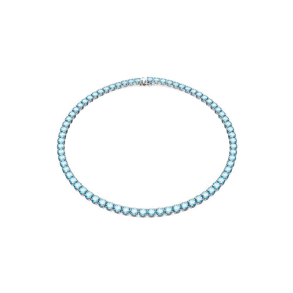 ★SWAROVSKI★ Matrix Tennis Blue Rhodium Necklace M 5661187