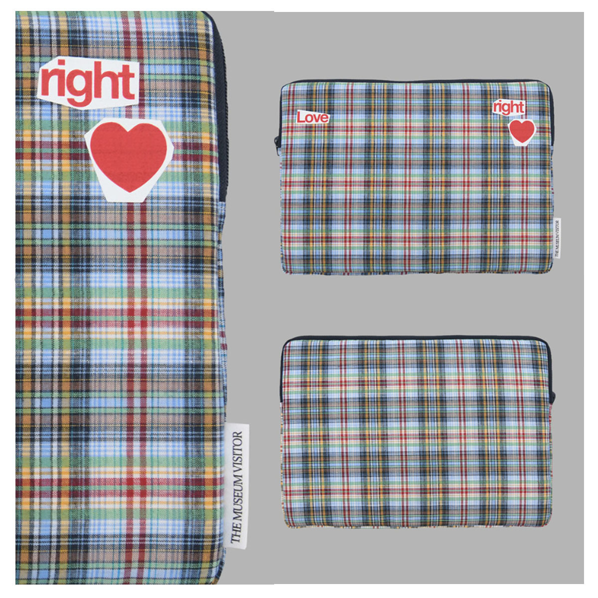 PCケース・バッグ THE MUSEUM VISITOR LOVE CHECK LAPTOP SLEEVE 5JH950