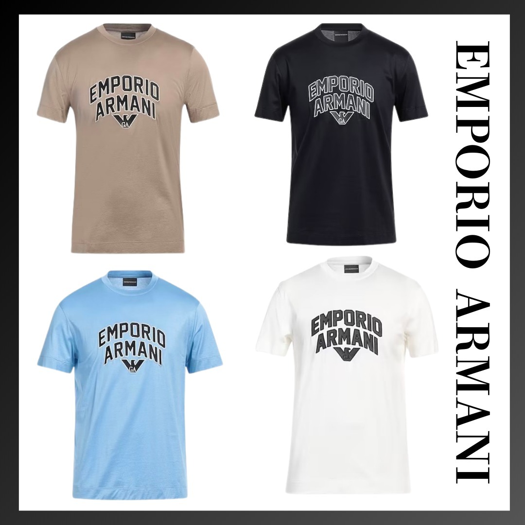 ＊EMPORIO ARMANI＊ ロゴ クルーネック Tシャツ