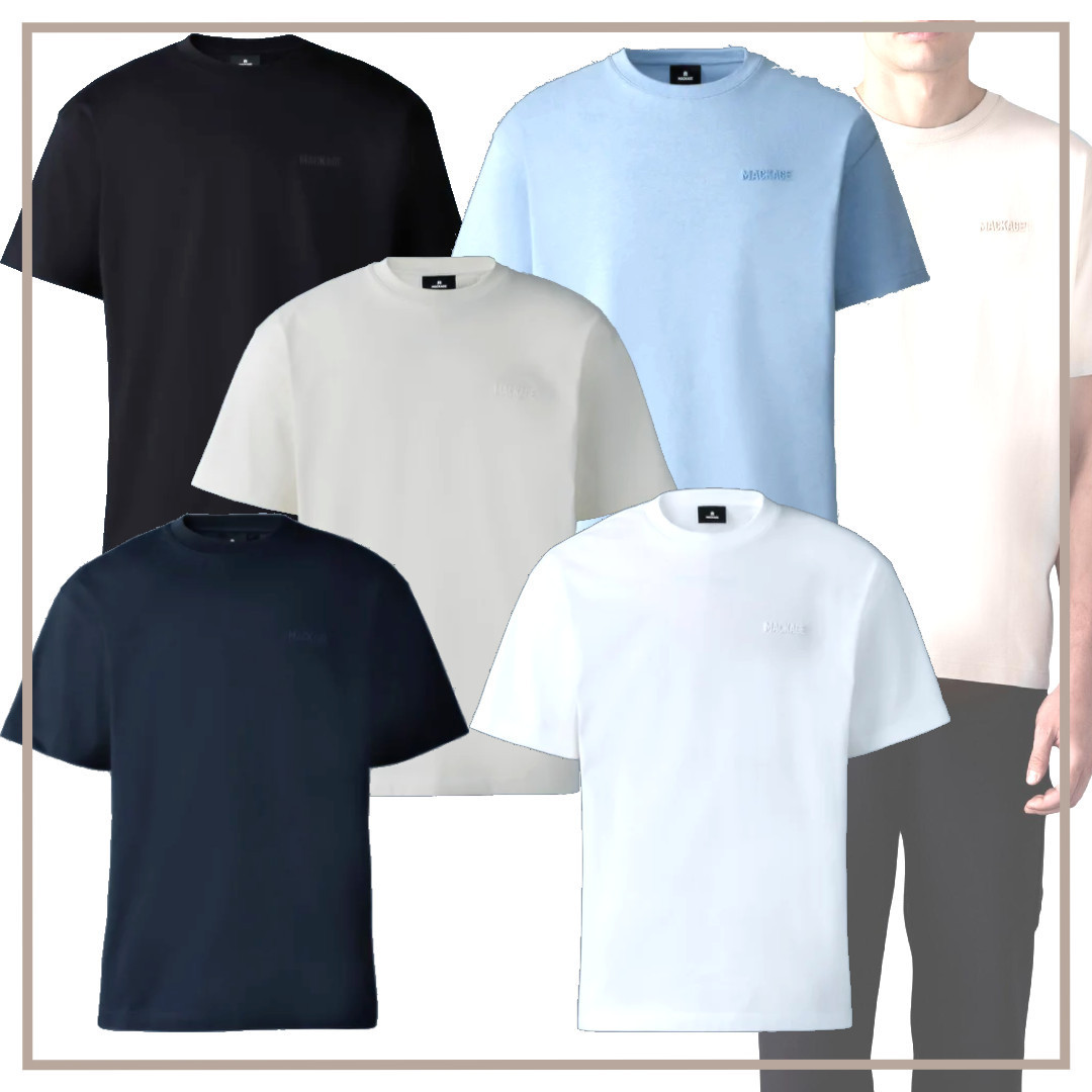 シリコンロゴが上品なお洒落[Mackage] コットンTシャツ