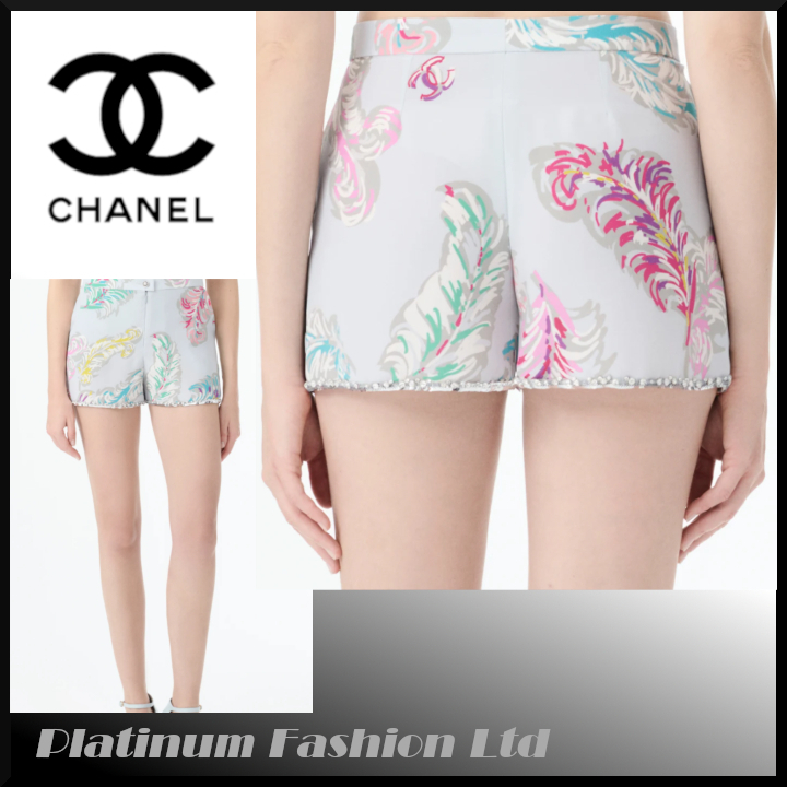 鮮やかで可愛い♪【CHANEL】25SS 刺繍入り ショートパンツ