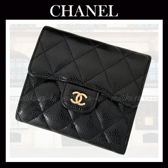 大人気☆【CHANEL】スモール フラップウォレット 二つ折財布